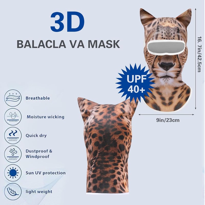 Cutewing Balaclava Mask 3D Print Full Face Mask Cooling Neck Gaiter Sun Protection Face Cover Mask Windproof Ski Mask - Image 3